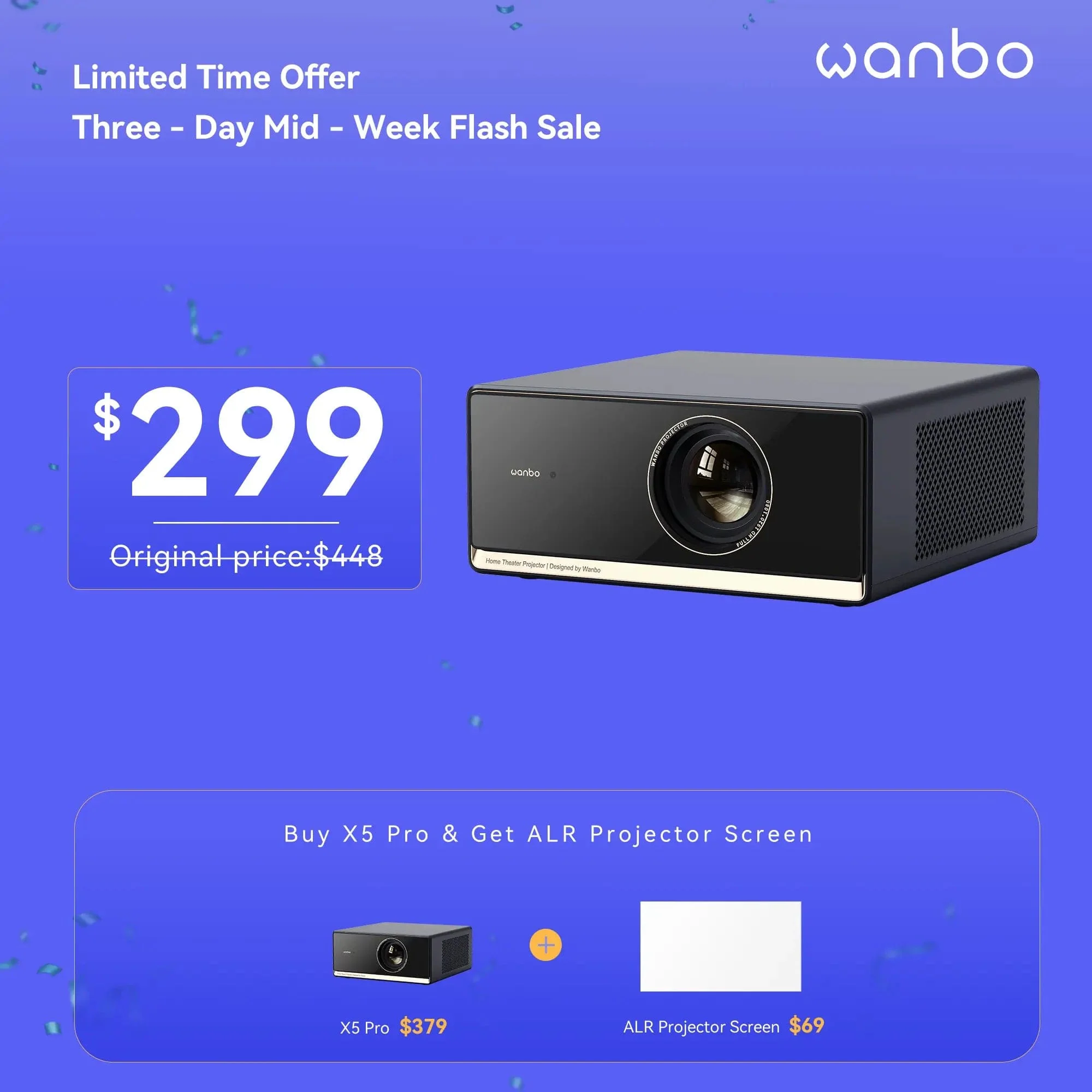 Weekend Flash Sale-Home Cinema Projector